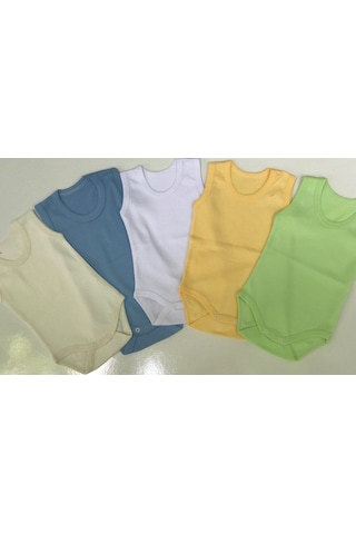 Özdemirli Tekstil Bebelino Çıtçıtlı Askılı Badi 5'li - Çok Renkli