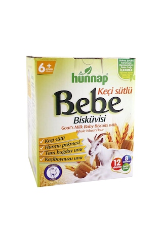 Hünnap Keçisütlü Vitaminli Bebe Bisküvisi 400Gr