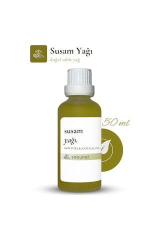 Sabunal Susam Yağı 50 ML - Cilt ve Saç Bakımına Uygun Doğal Yağ