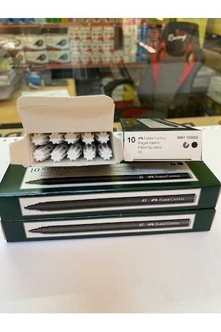 Faber-Castell Keçeli Kalem 4 Kutu 40 Adet Siyah