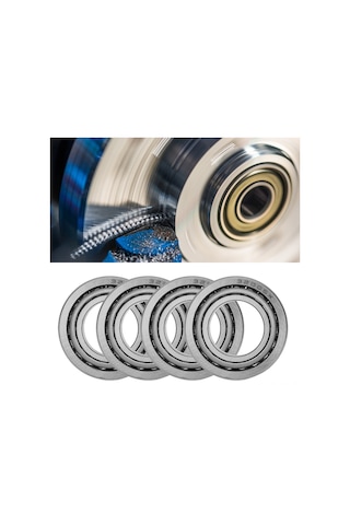 Lemestar 32005 2007105e Tek Sütunlu Konik Rulman Seti, Çelik Malzeme, Yüksek Hızlı Dönüş, Makine Ve Otomobil Dişlileri İçin, 4 Adet