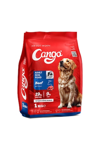 Cango Yetişkin Köpek Maması Etli Biftekli 1 Kg 5'li
