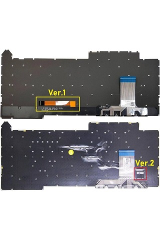 Asus G513ı, G513r, G513q Notebook Klavyesi, Laptop Tuş Takımı Siyah Tr Işıklı - Ver.1 4-zone Rgb / Kl1035