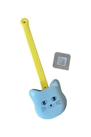 Home Kedi Tasarımlı Ergonomik Tuvalet Fırçası Çok Renkli
