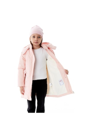 Benitto Kids Kız Çocuk Kapüşonlu Kışlık Şişme Mont 51352 Pembe