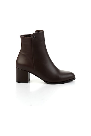 Bambi Kahve Hakiki Deri Kadın Bot & Bootie K02208020903 Kahve