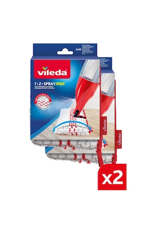 Vileda 1-2 Spray Max Yedek Başlık Mop 2’li Vileda 1-2 Spray Max Yedek Başlık Mop 2’li