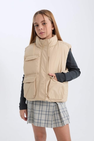 DeFacto Kız Çocuk Su İtici Dik Yaka Fermuarlı Cepli Şişme Yelek D6919A825SPBG747