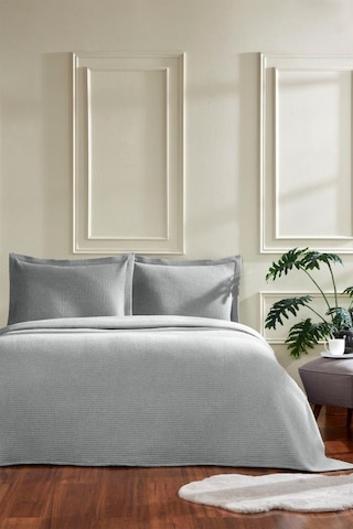 Özdilek Stripe Çift Kişilik Yatak Örtüsü 240x260 Cm İndigo