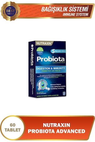 Nutraxin Probiota Advanced Probiyotik Kompleks 60 Tablet 5 Milyar Organizma