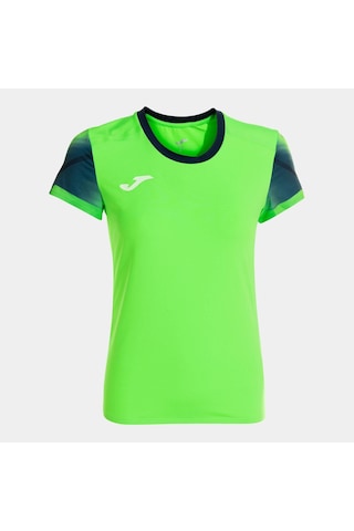 Joma Elite Xı Kadın Tişört-7986 Fosforlu Yeşil, Lacivert Yeşil - Lacivert