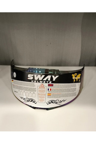 Kask Camı Sway Ff 820 İridyum Mavi Çok Renkli