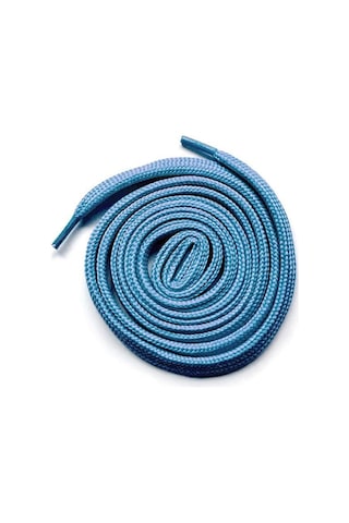 Hapshoe Mavi 1 Cm Kalınlığında 1 Çift Yassı Spor Ayakkabı Bağcığı