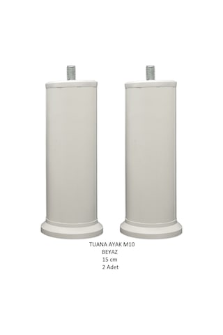 Tuana Ayak 15 cm M10 Cıvatalı Beyaz (2 Adet)