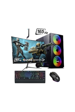 Izoly ST998755 i7-10700F 32 GB 256 GB M.2 NVMe GTX1660S 6 GB 24" Free Dos Masaüstü Oyuncu Bilgisayarı