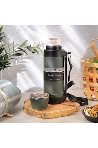 Schafer Steely Termos 1.5 L-yeşil Yeşil