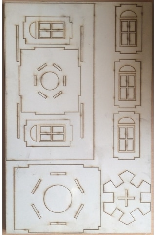 Camii Maketi,Ahşap Maket Büyük Boy Boyanabilir Maket