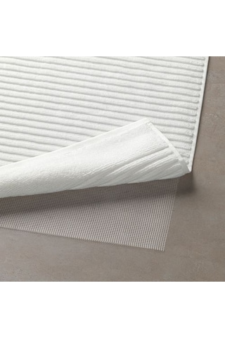 Banyo Paspası Pamuk, 50x80 cm Beyaz Renk Beyaz