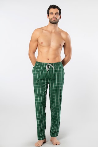 Cacharel Erkek Dokuma Pijama Tek Alt 2240/yeşil 4 Çok Renkli