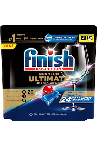 Finish Quantum Ultimate Bulaşık Makinesi Deterjanı 20 Tablet