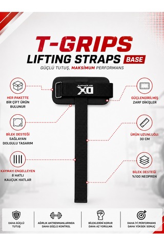 Dex Supports T-grips Lifting Straps Base