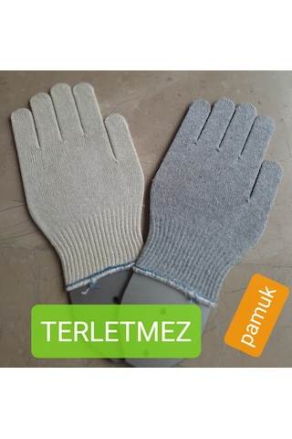 1 Çift. Pamuk Örme Iş Eldiveni. Work Gloves.Safety.