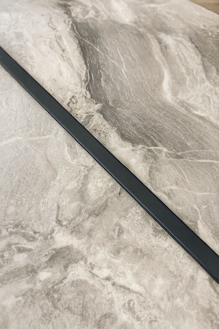 Alüminyum Antrasit Parke Geçiş Kapı Eşiği T Profil 90 Cm