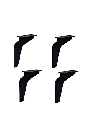 4 Adet Kartal Ayak Metal 17 Cm Mat Siyah Mobilya Koltuk Ayağı