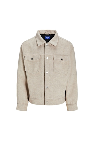 Jack&jones Ridgewood Melange Overshirt Erkek Bej Ceket Bej