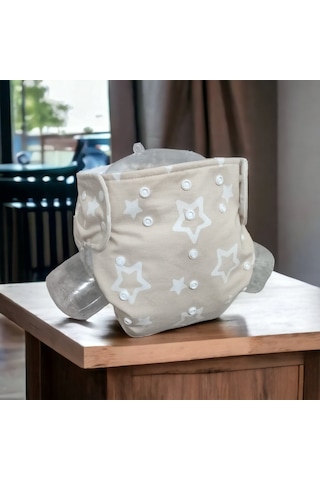 Bezhane Baby Yıkanabilir Bebek Bezi Cepli Yıldızlı Kapiçino 15kg
