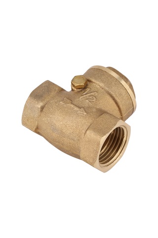 Kosona Brass Tek Yönlü Akış Kontrol Valfi Dn15, 232psı Su Uygulamaları İçin, 1/2bsp Dahili Dişli, Kolay Kurulum Ok İşaretli