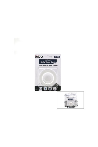 İbico İ13-124 Şeffaf Çift Taraflı Max : 5.5kg 1.8cmx1mt Bandı Nano Bant - 12'li Paket
