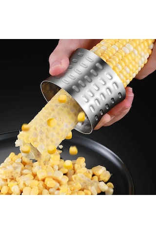 Dofolink 304 Paslanmaz Çelik Mısır Soyucu, Gıda Kalitesi, Keskin Dişli Tasarım, Hızlı Ve Güvenli Mısır Soyma Aleti, Mutfak Gereci