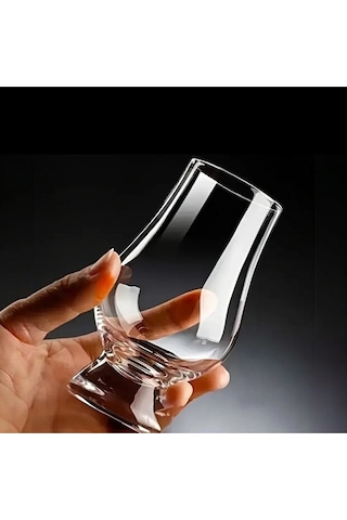 2'li Kristal Cam Viski Tadım Bardağı Seti - Glencairn Tarzı Premium Degüstasyon Kadehi Şeffaf