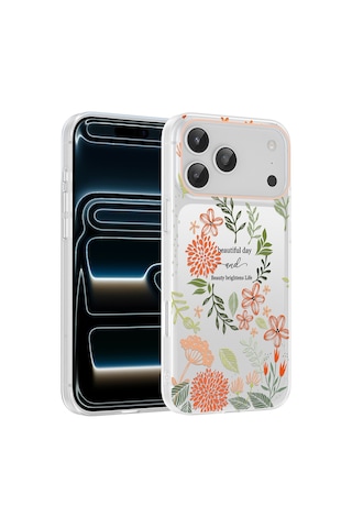 Apple iPhone Uyumlu 17 Pro Max Kılıf Kamera Korumalı Desenli Zore Klip Kapak - Beautiful -