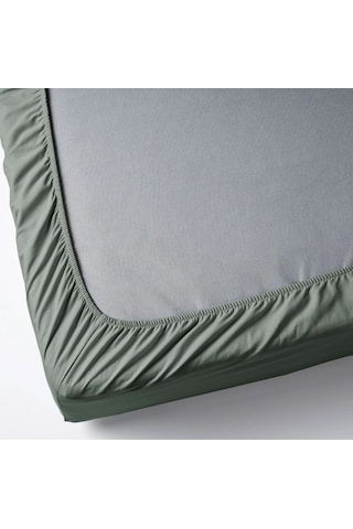 Ikea Dvala Çift Kişilik Çarşaf 160 X 200 Cm Yeşil