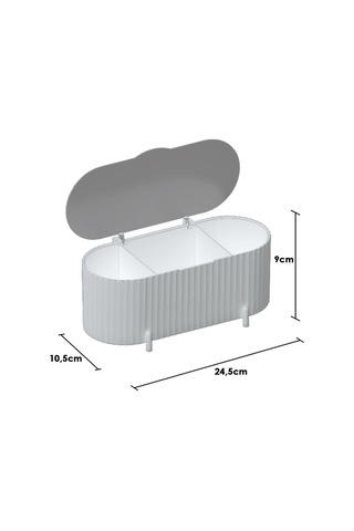 Aqua Makyaj Kozmetik Ve Fırçalık Düzenleyici Organizer 2'li Set