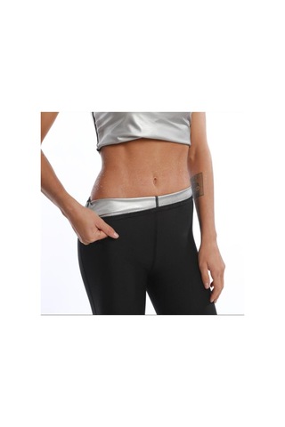 Multiflexpro Kadın Siyah Termal Sauna Tayt Terleme Taytı Spor