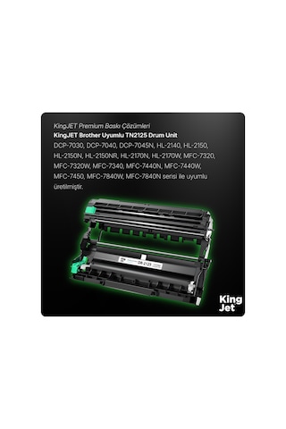 Kingjet Brother Uyumlu Dr-2125 Tekli Uyumlu Drum Ünitesi Mfc-7320w