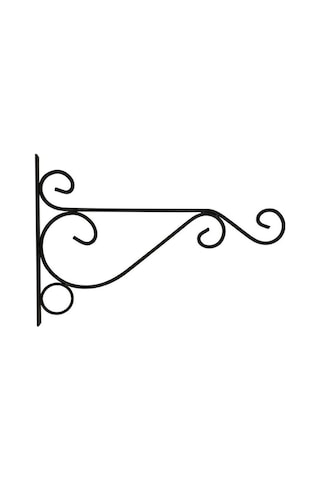 Siyah Metal Demir Duvar Askı Aparatı Sanat Bitki Tutucu Askı Kancası Ev Bahçe Dekor L