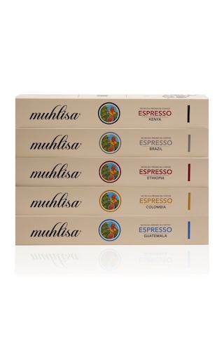 Muhlisa Espresso 5 Çeşit Kapsül Kahve Seti 5 x 10'lu