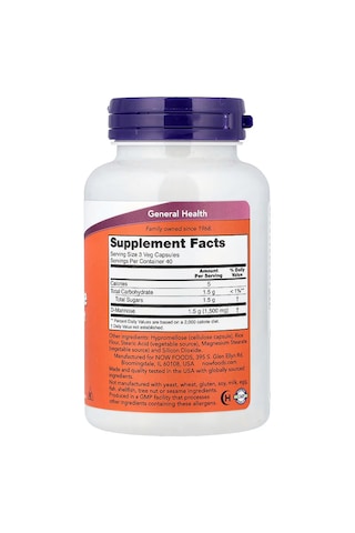 Now Foods D-mannose Women's Health Urinary Support 500 Mg 120 Veg Caps Aromasız