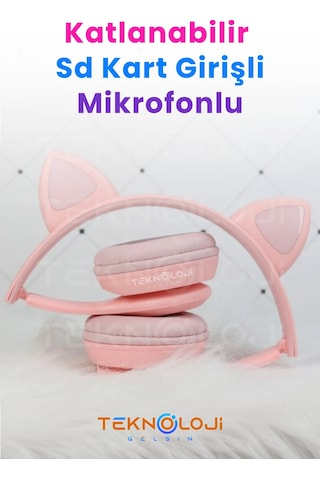 Teknoloji Gelsin P47M Bluetooth 5.4 Kedi Kulaklık