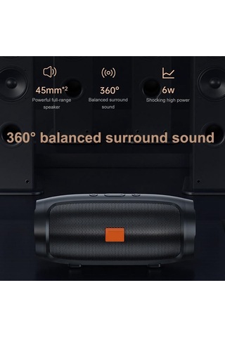 Butu J006 Taşınabilir Şarj Edilebilir Subwoofer Kablosuz Bluetooth Hoparlör