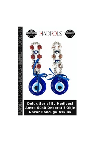 Delux Serisi Ev Hediyesi Antre Süsü Dekoratif Obje Nazar Boncuğu Askılık