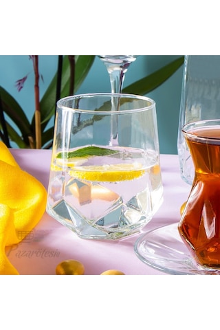 Plt Design Valeria Bardak - 12 Li Su- Meşrubat Bardağı Seti Xlc