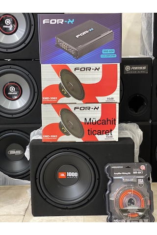Jbl Paket 30cm Bass Forx 16cm Midrange İki Takım4 Kanallı Anfi