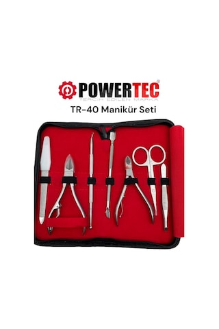 Powertec TR-40 Manikür Seti