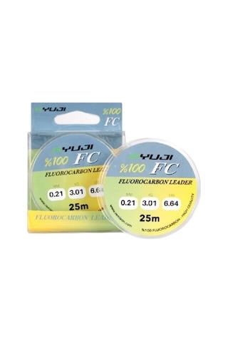 %100 Fluorocarbon 25 Mt Lider Misina 0.21Mm