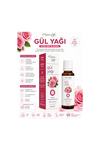 %100 Saf Gül Yağı 20 Ml - Yaşlanma Karşıtı & Işıltı Veren Yüz Bakım Yağı